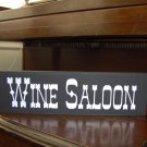 Wine Saloon Wood Vinyl Sign Country Western Bar Wall Shelf Home Decor