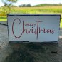 Merry Christmas Wood Vinyl Sign For Decoration
