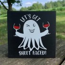 Fall Halloween Sign Ghost for Tabletop Tiered Tray Counter Home Decor by Heartfelt Giver