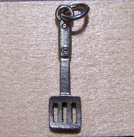 Pewter Spatula Charm Lead Safe Made in the U.S.A.