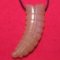 Red Aventurine Natural Stone Rattlesnake Tail Pendant R7