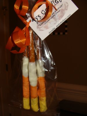 Candy Corn on a Stick