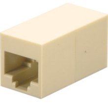 RJ45 In-Line Couplers Cat 5E Ivory ~ Qty. 2