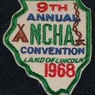 Vintage 1968 NCHA 9th Annual Convention Land of Lincoln Patch