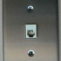Allen Tel Stainless Steel Wall Phone Telephone Jack 4 Cond 6 Pos Screw Terminal