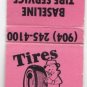 Retro Baseline Tire Service Automobile Repair Serviceman Vtg Graphic Matchbook