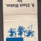 Retro Kemper Insurance Companies R. Chuck Minkus Kenosha Advertisement Matchbook