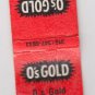 Retro O's Gold Hybrid Seed Co Parkersburg Iowa Agriculture Farming Matchbook