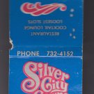 Retro Silver City Casino Las Vegas Nevada Matchbook Match Cover Matches