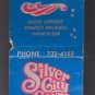 Retro Silver City Casino Las Vegas Nevada Matchbook Match Cover Matches