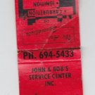 Retro Standard Gasoline Carb Ignition Wiring Kenosha Auto Service Red Matchbook