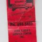 Retro Standard Gasoline Carb Ignition Wiring Kenosha Auto Service Red Matchbook