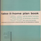 Vintage 1960 Take It Home Plan Book Up-To-Date Homes to Build Popular Home Farm