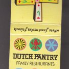 Vintage Dutch Pantry Family Restaurants "Where Food Makes Friends" Matchbook
