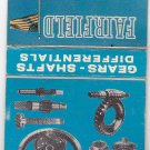 Vintage Fairfield Mfg Co Inc Gears Shafts Differentials LaFayette IN Matchbook