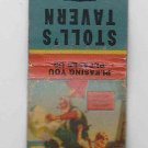 Vintage Grandpa Grandson Flying Kites Military Tank WWII ? Wisconsin Matchbook