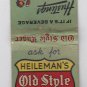 Vintage Heileman's Old Style Lager Beer Hustings Brewing Wisconsin Matchbook