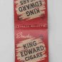 Vintage King Edward Cigars Matchbook Matchcover Matches Cover