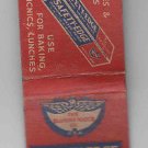 Vintage Retro Safety-Edge Diamond Wax Paper Diamond Match Company Matchbook