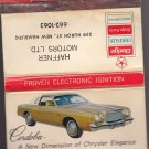 Vtg Chrysler Cordoba Dodge Haffner Motors New Hamburg Automobile Matchbook Rare