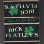 Vtg Dick Flatley's Kenosha Wisconsin Tavern Bar Pub Shamrock Irish Matchbook