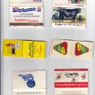 Vtg Retro Agricultural Agriculture Farm Farming Seeding Harvest Matchbook Lot