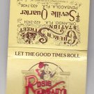 Vtg Retro Rosie O'Grady's Good Time Emporium Church Street Florida Matchbook