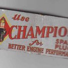 Vintage Retro Champion Spark Plus Better Engine Performance Very Good+ Matchbook