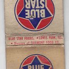 Vintage  Blue Star Foods Ripples Potato Chips Fairmont Food Co. IL Matchbook