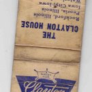 Vintage Retro Clayton House Motel Racine Wisconsin Matchbook Matchcover Matches