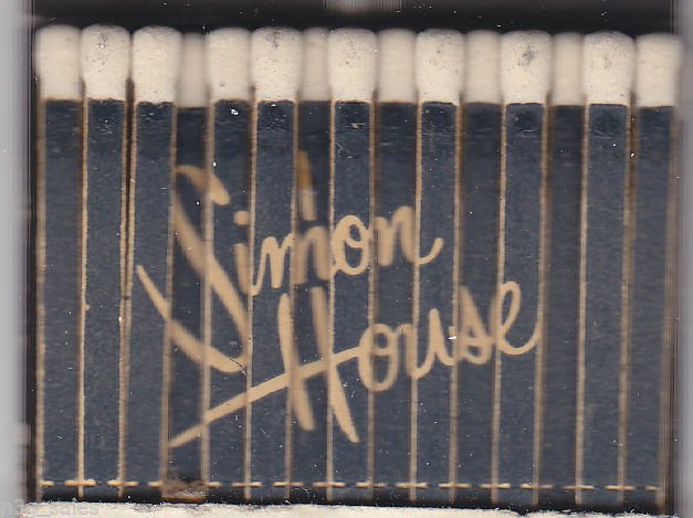 Vintage Retro Simon House * Feature * Restaurant Cocktails Madison WI Matchbook