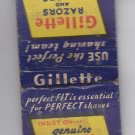 Vintage Retro Gillette Razors Razor & Blades Blade Advertisement Matchbook