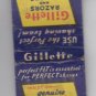 Vintage Retro Gillette Razors Razor & Blades Blade Advertisement Matchbook