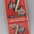 Vintage Drink 7UP 7 UP "You Like It" "It Likes You" Soft Drink Retro Matchbook