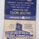 Vintage Retro Hilltop Motel & Restaurant Niagra Falls Canada Heart Matchbook