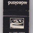 Retro Videoland Video Store Kenosha Wisconsin VHS BETA Black & White Matchbook