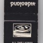 Retro Videoland Video Store Kenosha Wisconsin VHS BETA Black & White Matchbook