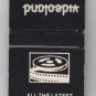 Retro Videoland Video Store Kenosha Wisconsin VHS BETA Black & White Matchbook