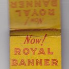 Vintage Royal Banner Cigar Advertisement 5 cents Matchbook