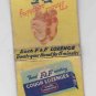 Vintage Retro F&F Cough Lozenges Adds Pleasure to Smoking Matchbook Matchcover