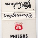 Vintage Phillips Gasoline The All Purpose L.P. Fuel Runge Gas Service Matchbook