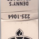 Vtg Retro Standard Amoco Gas Gasoline Petroleum Denny's Michigan Ad Matchbook