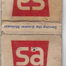 Vintage Super America SuperAmerica SA Gasoline Fuel Oil Stations Matchbook Cover