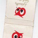 Vintage Red Owl Friendly Food Stores Design Advertisement Matchbook Cover