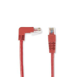 SpaceGAIN CAT6 250-MHz Angled Patch Cable (UTP) 90&Acirc;&deg; Down&acirc;��180&Acirc;&deg; Straight Yellow 1'