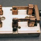 Vtg Telephone Ceramic Porcelain Knife Blade Switch Breaker 15A 125V Copper Poles