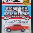 Vtg ERTL 1957 57 Chevy 2-Door HT Orange #1911 Die-Cast Replica Cars of 50's NOC