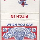 Vtg Retro Budweiser King of Beers Advertisement Matchbook Match Book Cover