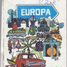 Vtg 1971 Europa Scandinavia Avis BP London State Highway Road Transportation Map