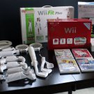Nintendo Wii Super Mario Bros. Pack Red Console (NTSC) Bundle Fit Plus & MORE